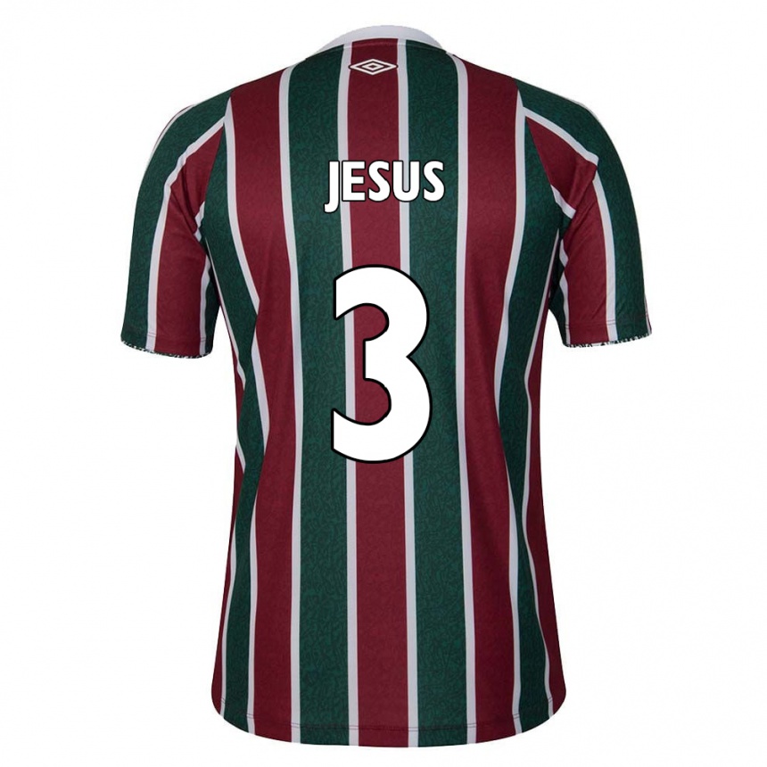 Vyrai Alexandre Jesus #3 Žalia Kaštoninė Balta Namų Marškinėliai 2024/25 T-Shirt