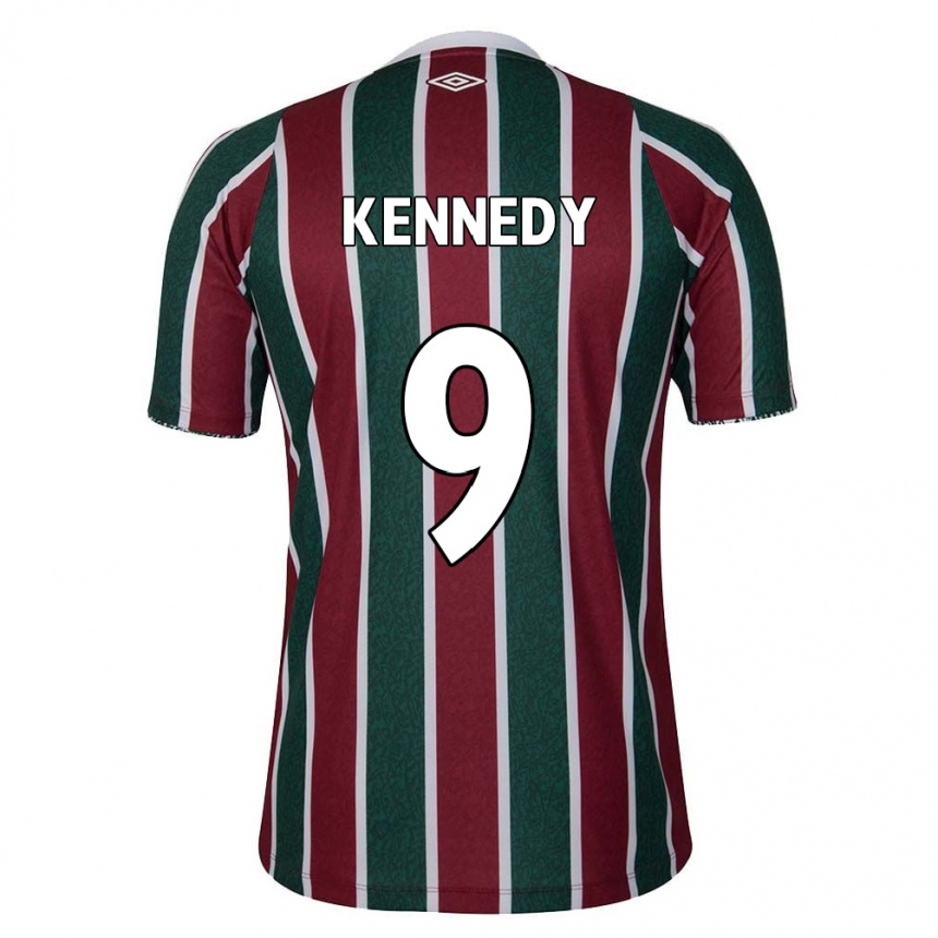 Vyrai John Kennedy #9 Žalia Kaštoninė Balta Namų Marškinėliai 2024/25 T-Shirt