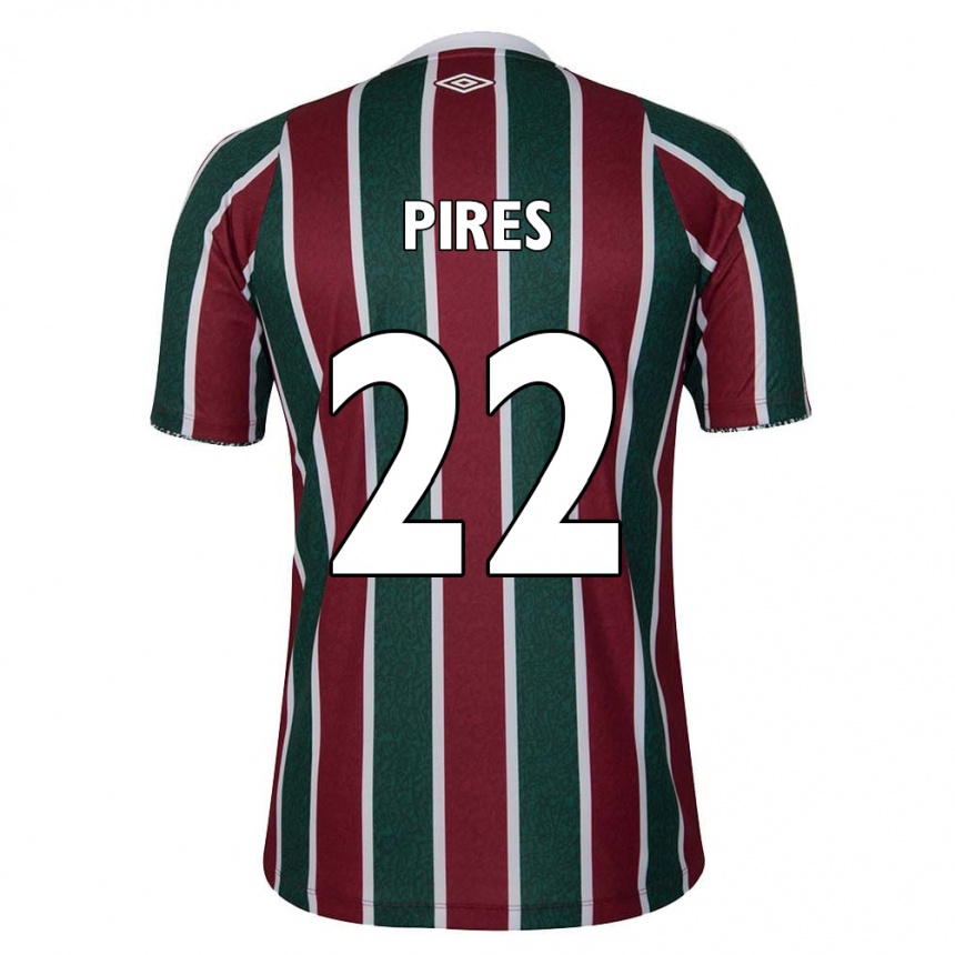 Vyrai Gabriel Pires #22 Žalia Kaštoninė Balta Namų Marškinėliai 2024/25 T-Shirt