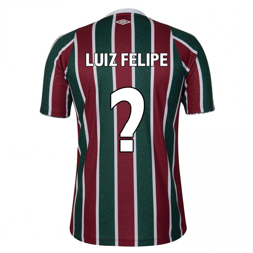 Vyrai Luiz Felipe #0 Žalia Kaštoninė Balta Namų Marškinėliai 2024/25 T-Shirt