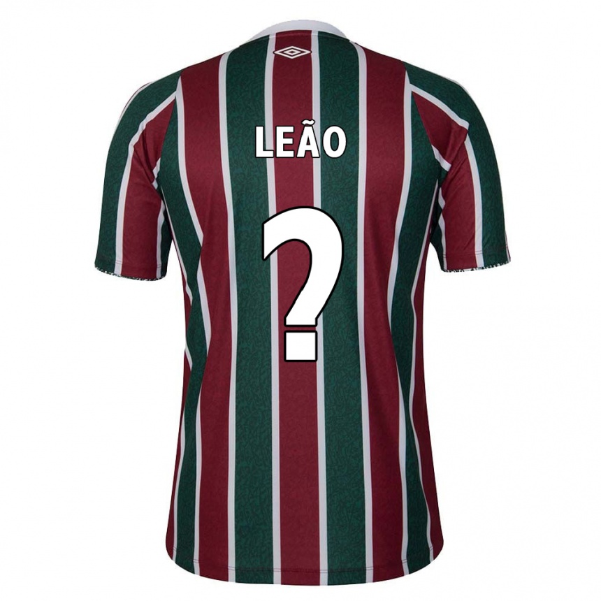 Vyrai Caio Leão #0 Žalia Kaštoninė Balta Namų Marškinėliai 2024/25 T-Shirt