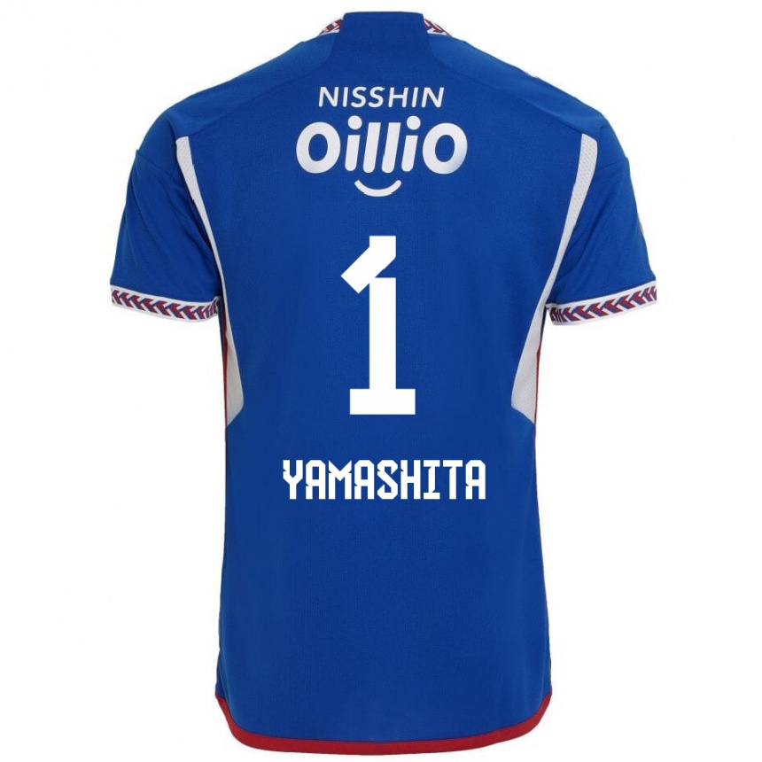 Vyrai Shoma Yamashita #1 Mėlyna Balta Raudona Namų Marškinėliai 2024/25 T-Shirt