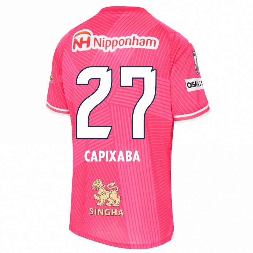 Vyrai Capixaba #27 Rožinė Balta Namų Marškinėliai 2024/25 T-Shirt