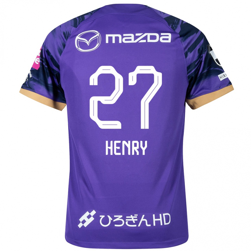 Vyrai Osamu Henry Iyoha #27 Violetinė Balta Namų Marškinėliai 2024/25 T-Shirt