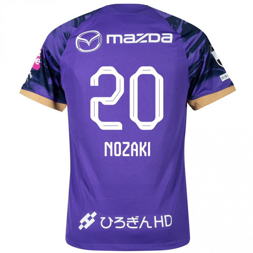 Vyrai Kota Nozaki #20 Violetinė Balta Namų Marškinėliai 2024/25 T-Shirt