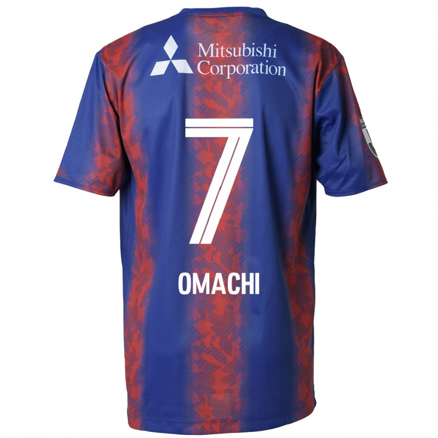 Vyrai Hyugo Omachi #7 Mėlyna Raudona Namų Marškinėliai 2024/25 T-Shirt