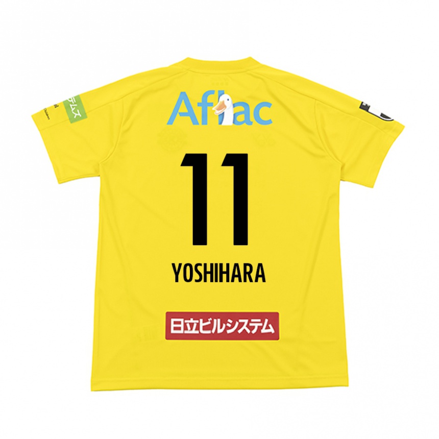 Vyrai Futo Yoshihara #11 Geltona Juoda Namų Marškinėliai 2024/25 T-Shirt