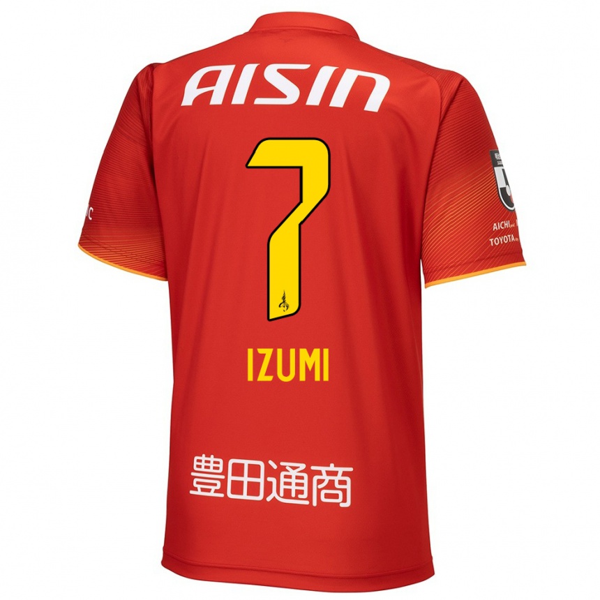 Vyrai Ryuji Izumi #7 Raudona Balta Geltona Namų Marškinėliai 2024/25 T-Shirt