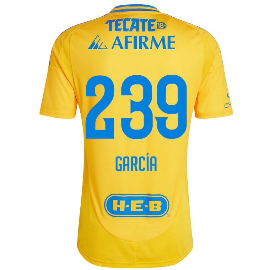 Vyrai Diego García #239 Auksinė Geltona Namų Marškinėliai 2024/25 T-Shirt