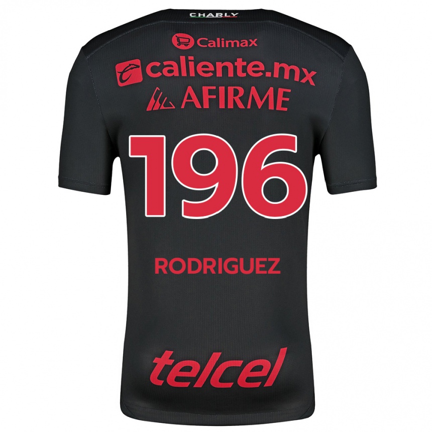 Vyrai Prince Rodríguez #196 Juoda Raudona Namų Marškinėliai 2024/25 T-Shirt