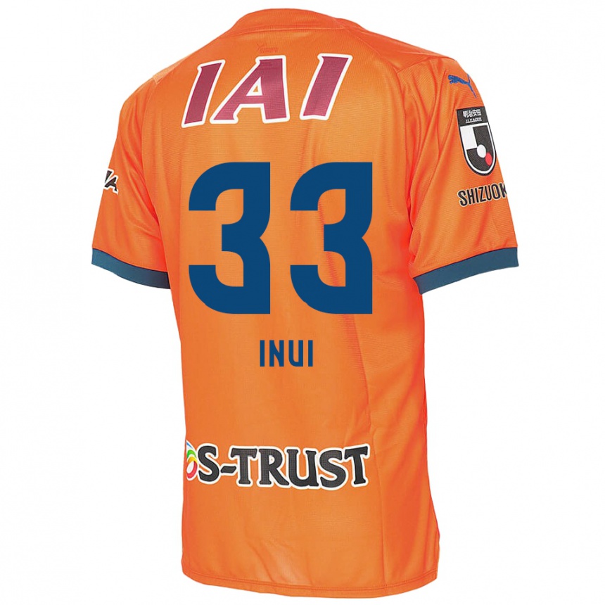 Vyrai Takashi Inui #33 Oranžinė Mėlyna Namų Marškinėliai 2024/25 T-Shirt