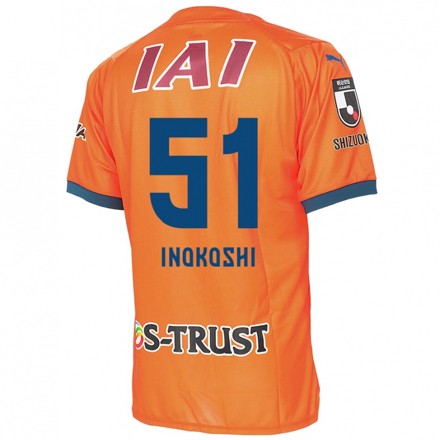 Vyrai Yui Inokoshi #51 Oranžinė Mėlyna Namų Marškinėliai 2024/25 T-Shirt