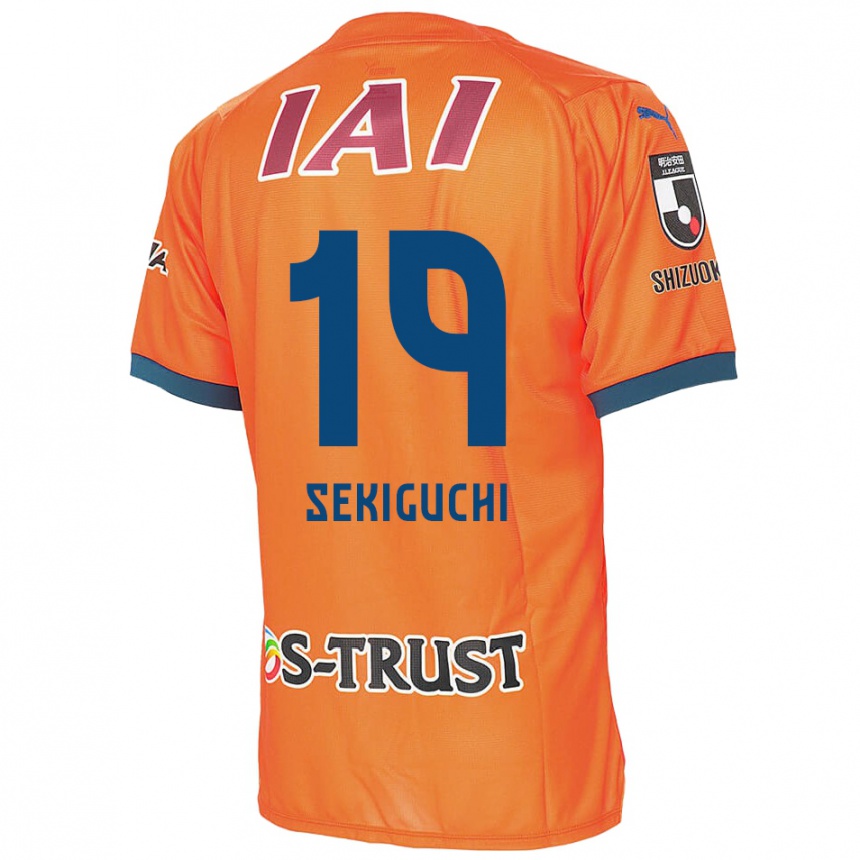 Vyrai Kota Sekiguchi #19 Oranžinė Mėlyna Namų Marškinėliai 2024/25 T-Shirt