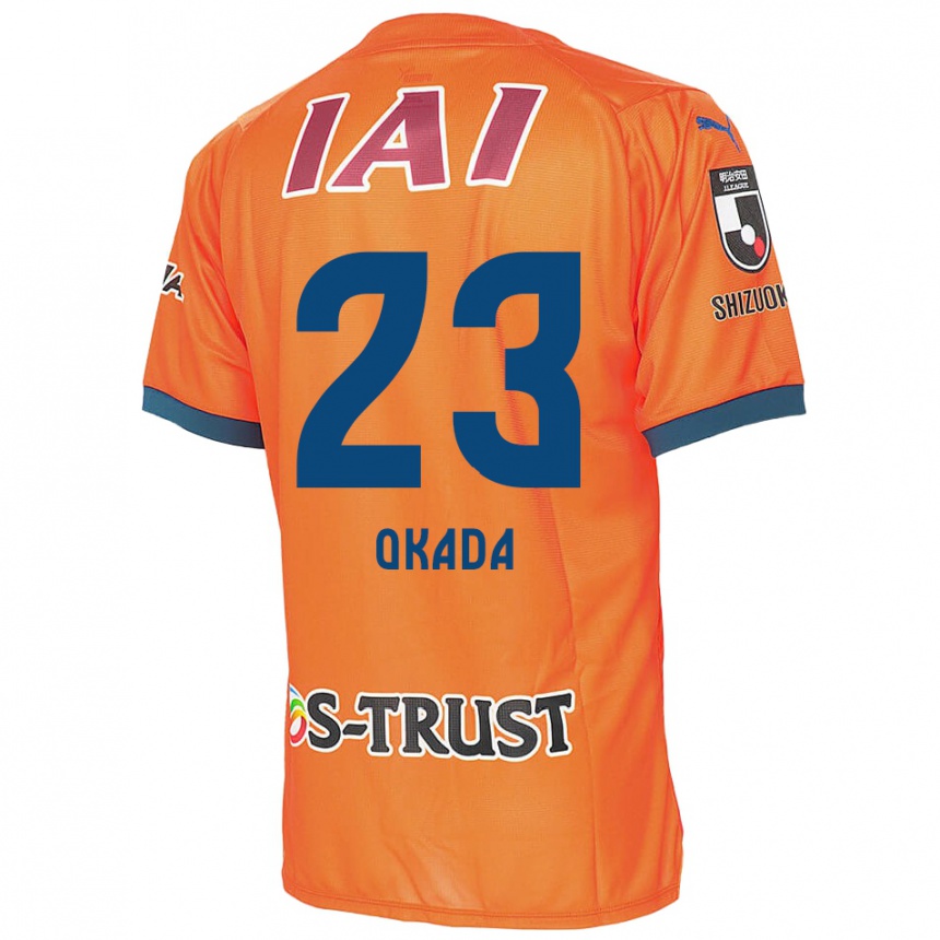 Vyrai Shu Okada #23 Oranžinė Mėlyna Namų Marškinėliai 2024/25 T-Shirt