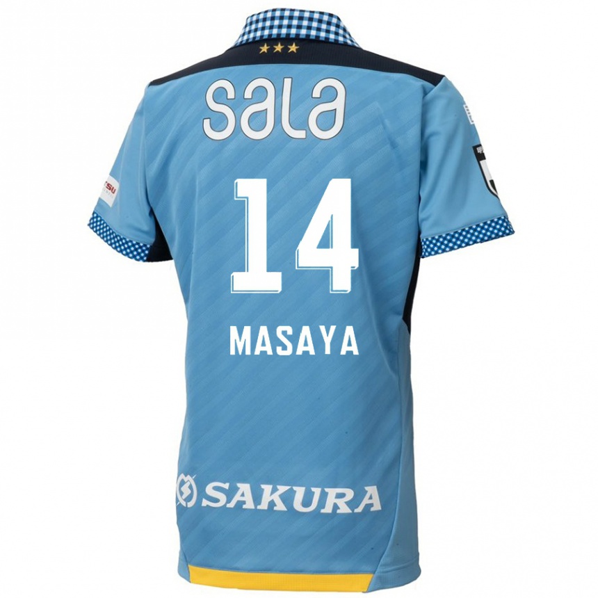 Vyrai Masaya Matsumoto #14 Mėlyna Juoda Namų Marškinėliai 2024/25 T-Shirt