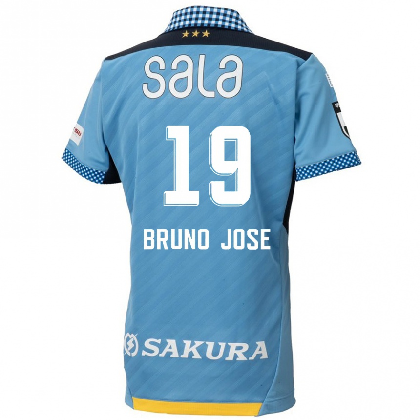 Vyrai Bruno José #19 Mėlyna Juoda Namų Marškinėliai 2024/25 T-Shirt