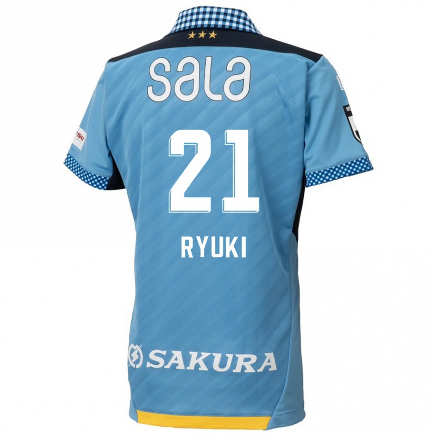 Vyrai Ryuki Miura #21 Mėlyna Juoda Namų Marškinėliai 2024/25 T-Shirt