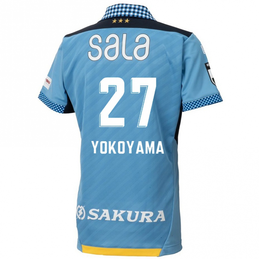 Vyrai Kota Yokoyama #27 Mėlyna Juoda Namų Marškinėliai 2024/25 T-Shirt