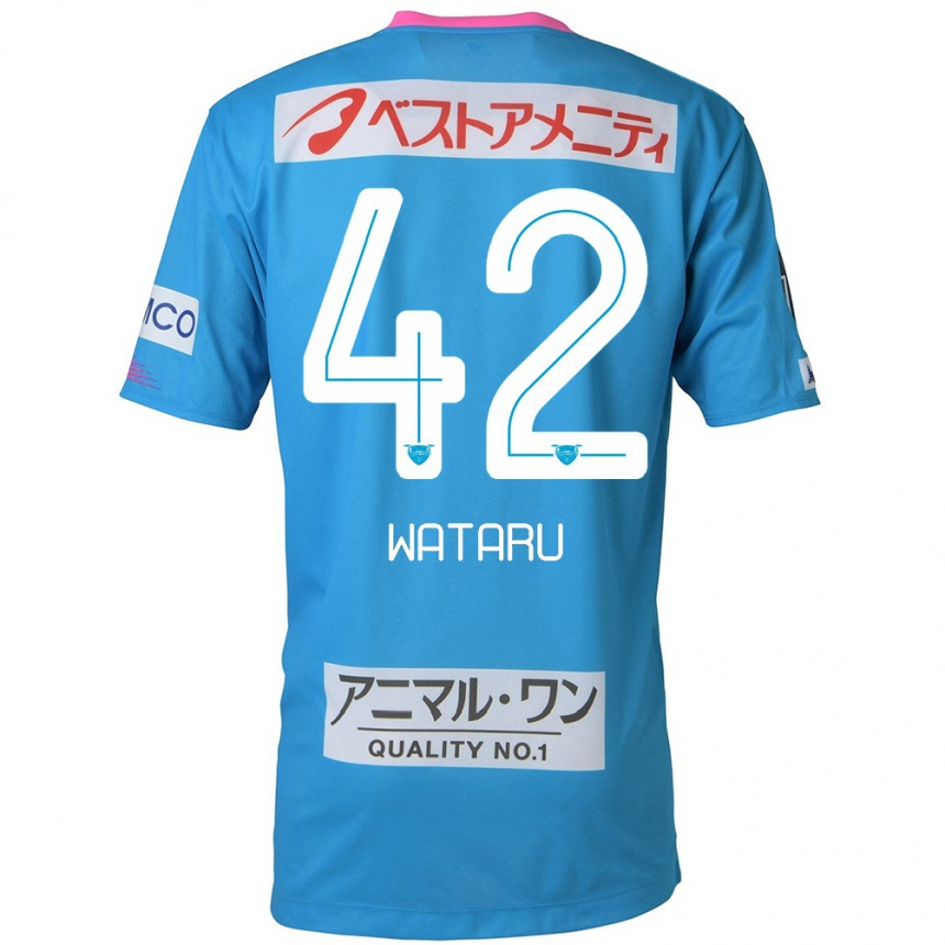 Vyrai Wataru Harada #42 Mėlyna Rožinė Namų Marškinėliai 2024/25 T-Shirt