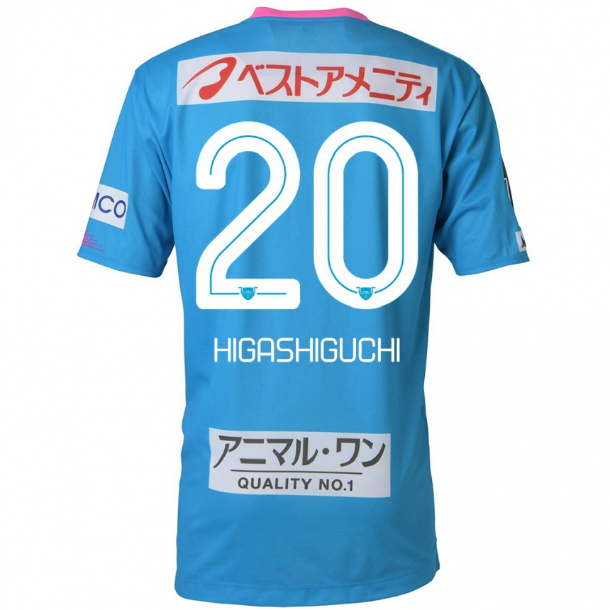 Vyrai Aitaro Higashiguchi #20 Mėlyna Rožinė Namų Marškinėliai 2024/25 T-Shirt