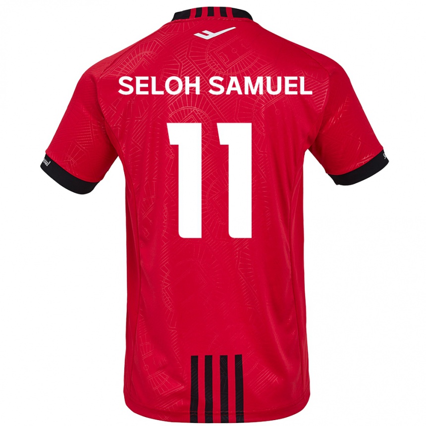 Vyrai Gbato Seloh Samuel #11 Raudona Juoda Namų Marškinėliai 2024/25 T-Shirt