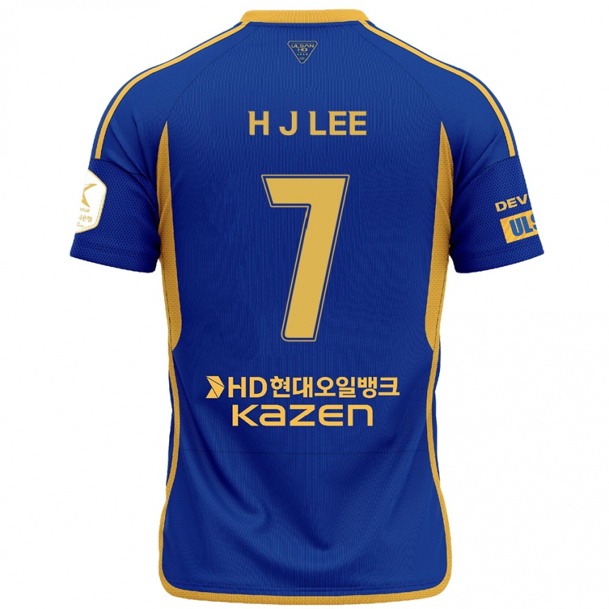 Vyrai Jae-Hun Lee #7 Mėlyna Geltona Namų Marškinėliai 2024/25 T-Shirt