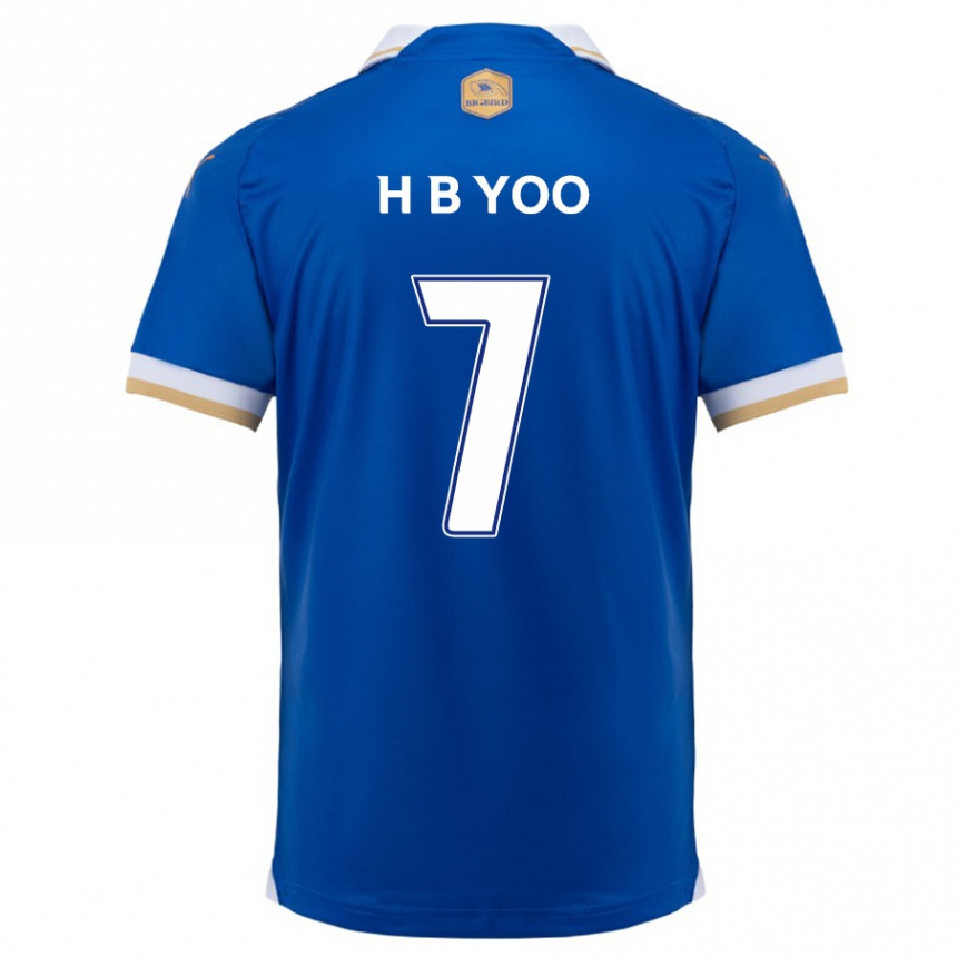 Vyrai Byung-Heon Yoo #7 Mėlyna Balta Namų Marškinėliai 2024/25 T-Shirt