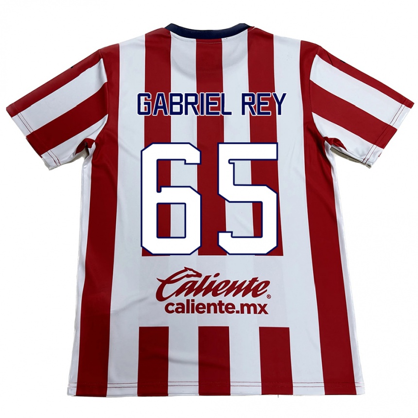 Vyrai Luis Gabriel Rey #65 Raudona Balta Namų Marškinėliai 2024/25 T-Shirt