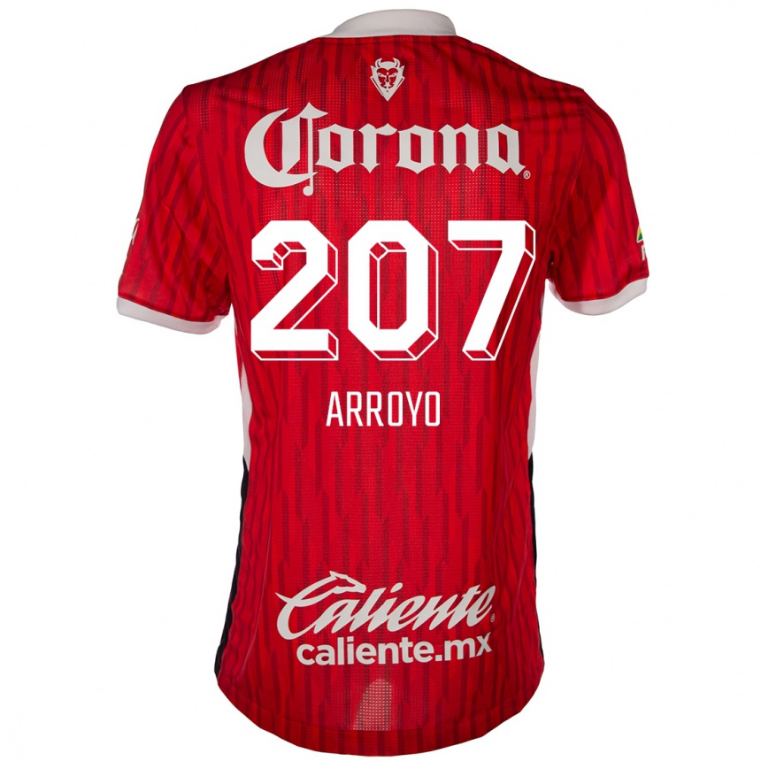 Vyrai José Arroyo #207 Raudona Balta Namų Marškinėliai 2024/25 T-Shirt