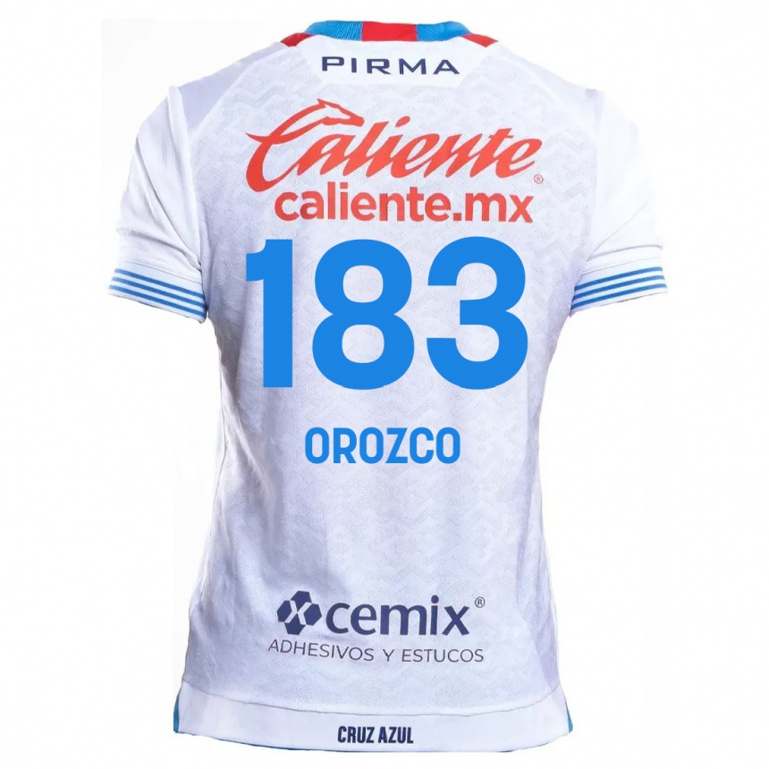 Vyrai Fabrizzio Orozco #183 Balta Mėlyna Išvykos Marškinėliai 2024/25 T-Shirt