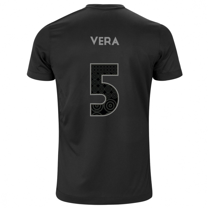 Vyrai Fausto Vera #5 Juoda Išvykos Marškinėliai 2024/25 T-Shirt