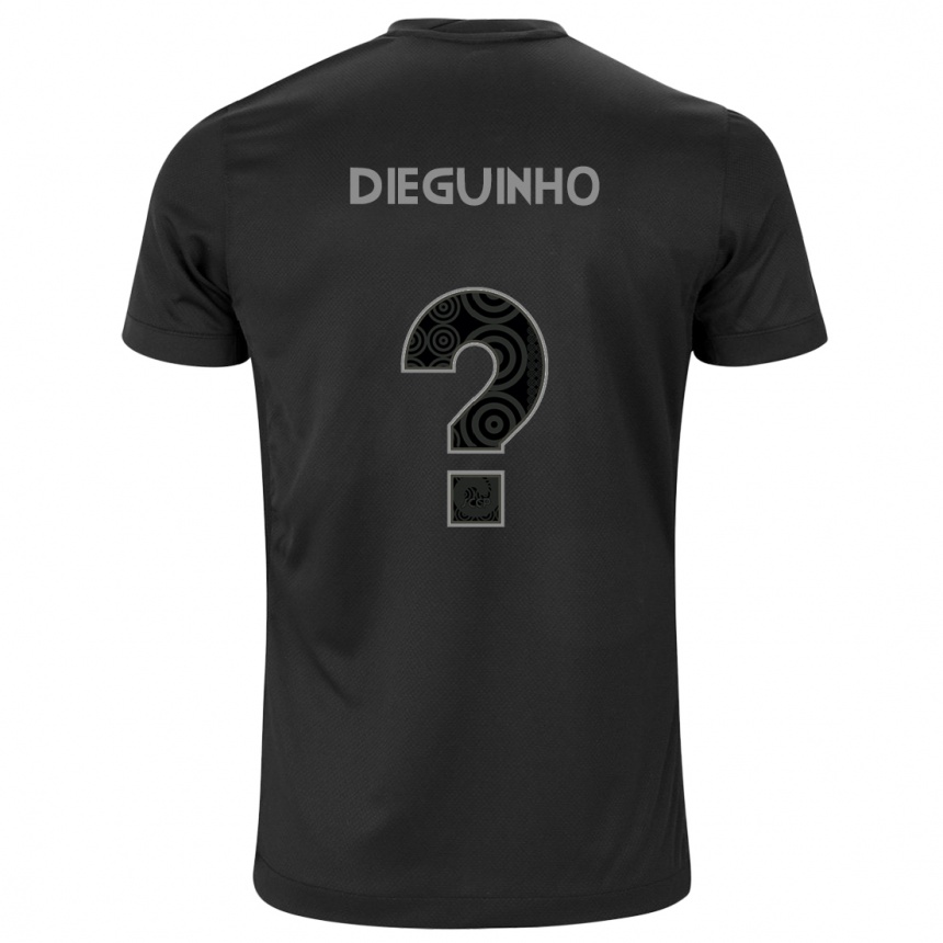 Vyrai Dieguinho #0 Juoda Išvykos Marškinėliai 2024/25 T-Shirt