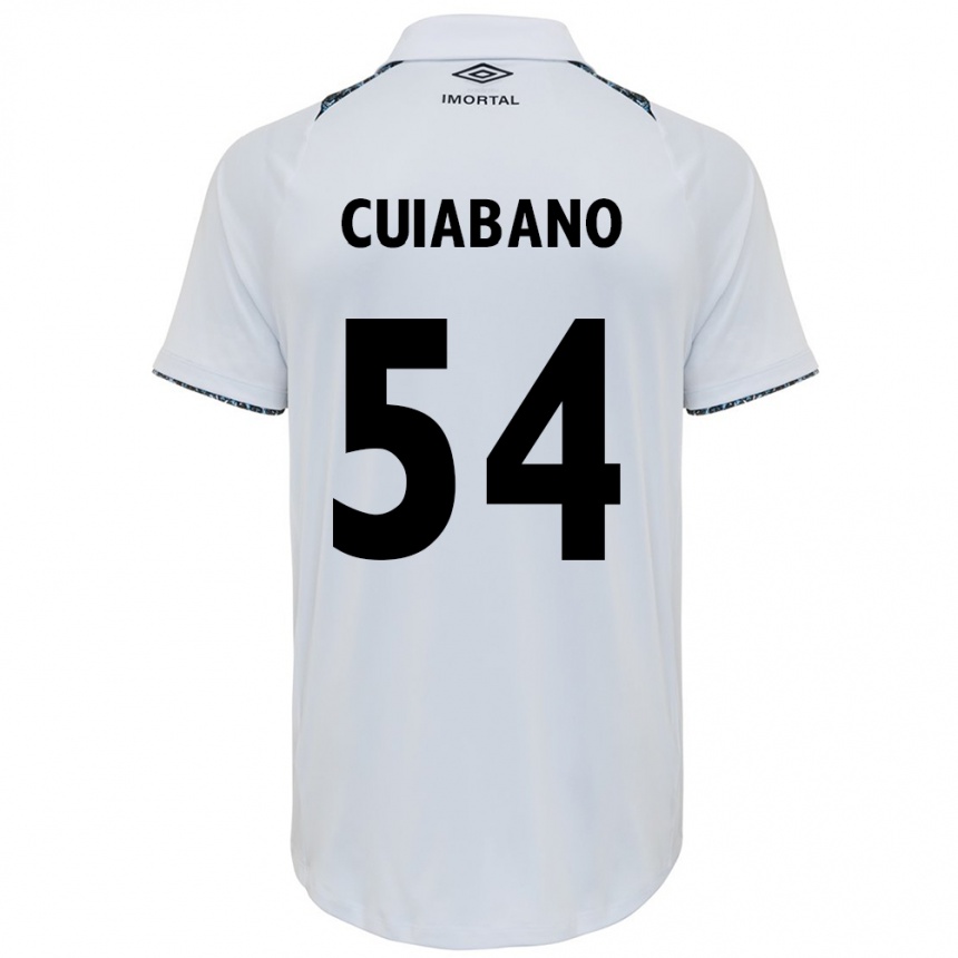 Vyrai Cuiabano #54 Balta Mėlyna Išvykos Marškinėliai 2024/25 T-Shirt