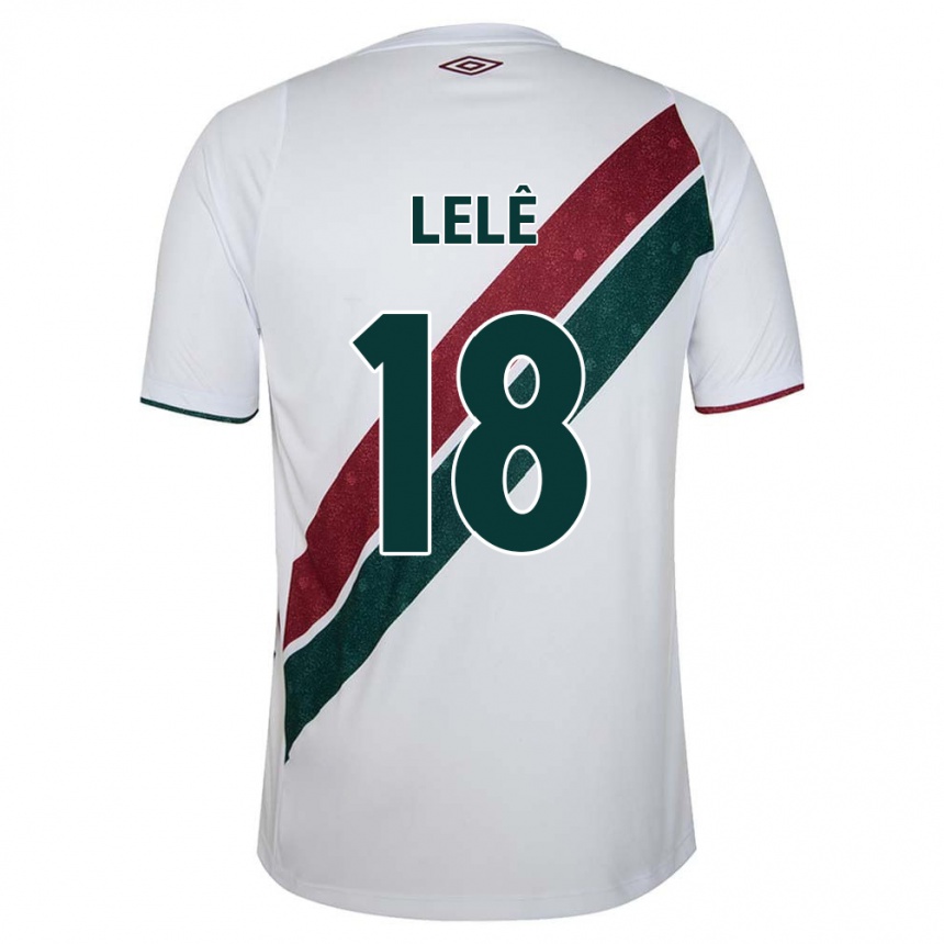 Vyrai Lelê #18 Balta Žalia Kaštoninė Išvykos Marškinėliai 2024/25 T-Shirt