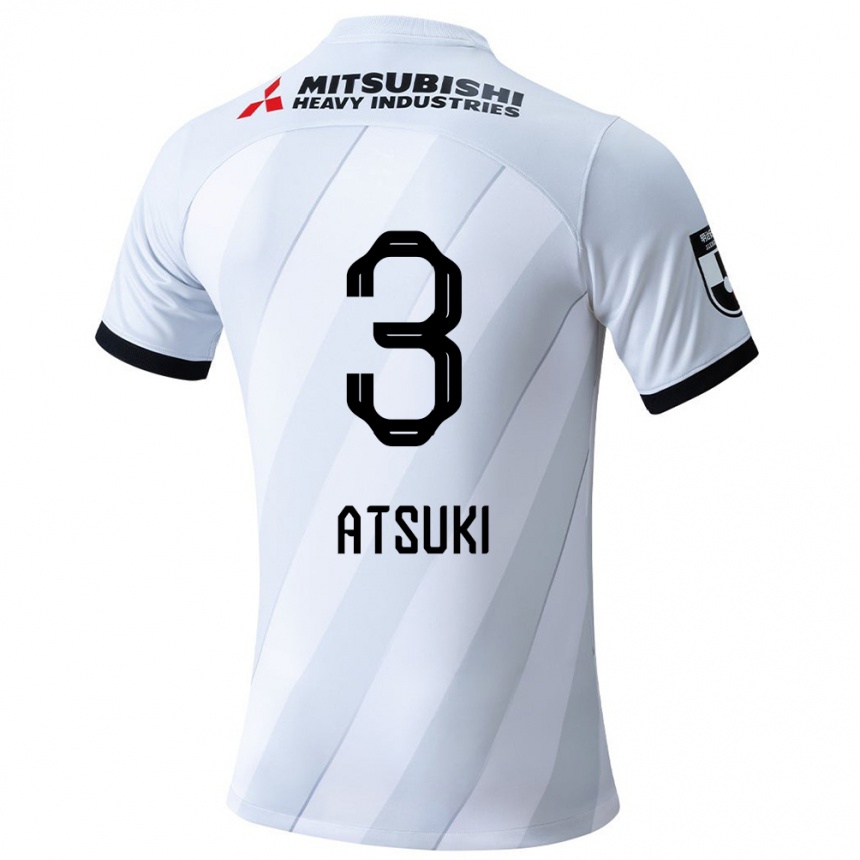 Vyrai Atsuki Ito #3 Balta Pilka Išvykos Marškinėliai 2024/25 T-Shirt