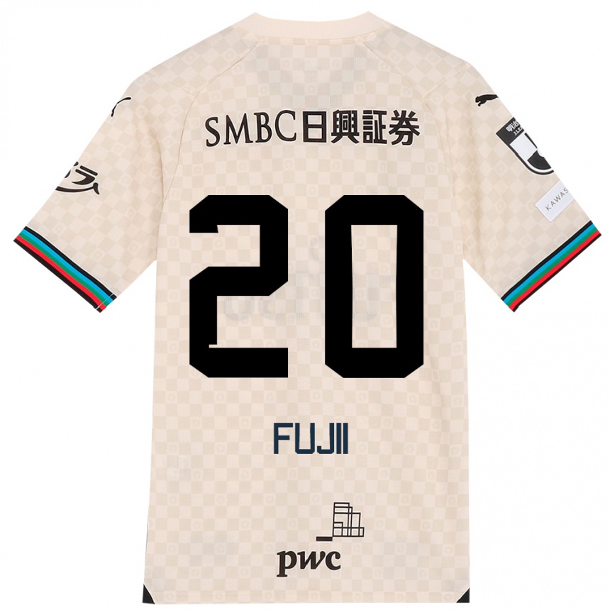 Vyrai Rensuke Fujii #20 Balta Pilka Išvykos Marškinėliai 2024/25 T-Shirt