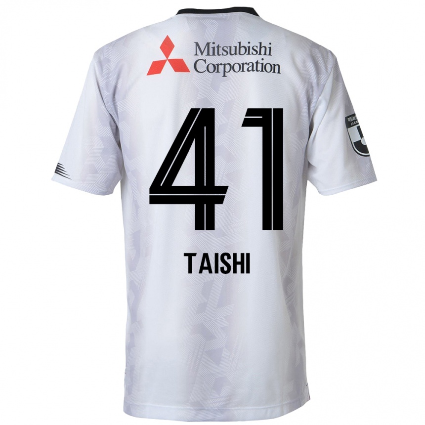 Vyrai Taishi Brandon Nozawa #41 Balta Juoda Išvykos Marškinėliai 2024/25 T-Shirt