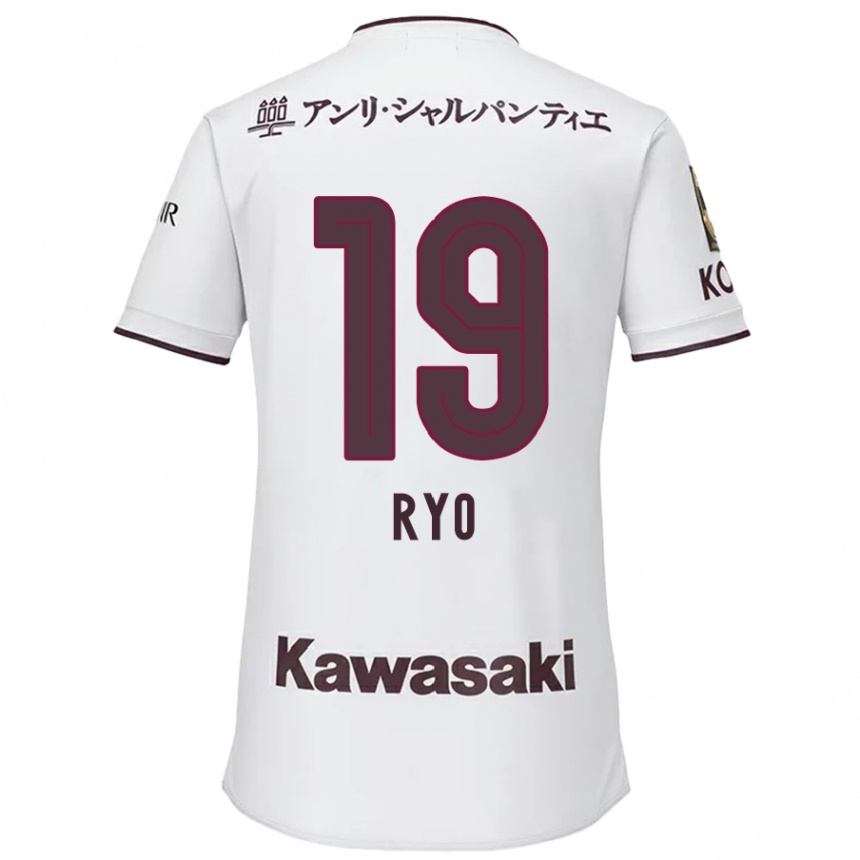 Vyrai Ryo Hatsuse #19 Balta Raudona Išvykos Marškinėliai 2024/25 T-Shirt