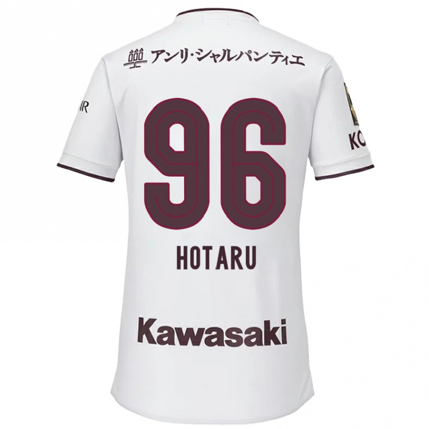 Vyrai Hotaru Yamaguchi #96 Balta Raudona Išvykos Marškinėliai 2024/25 T-Shirt