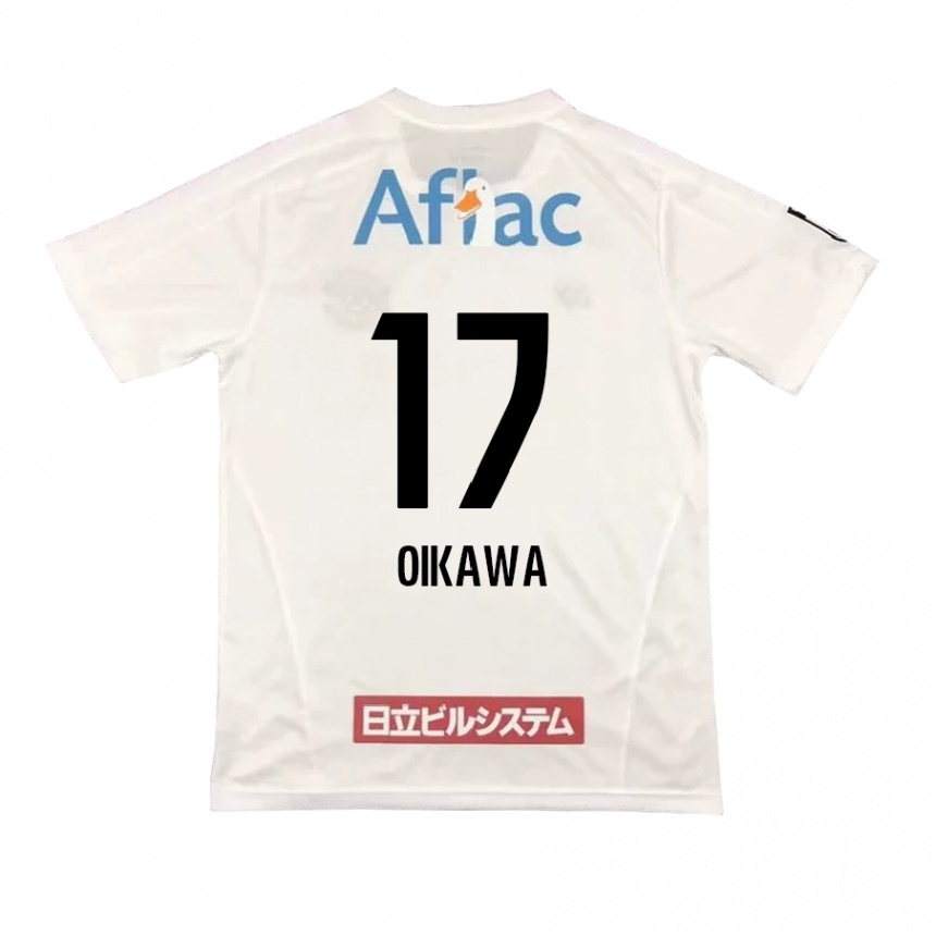 Vyrai Koki Oikawa #17 Balta Juoda Išvykos Marškinėliai 2024/25 T-Shirt