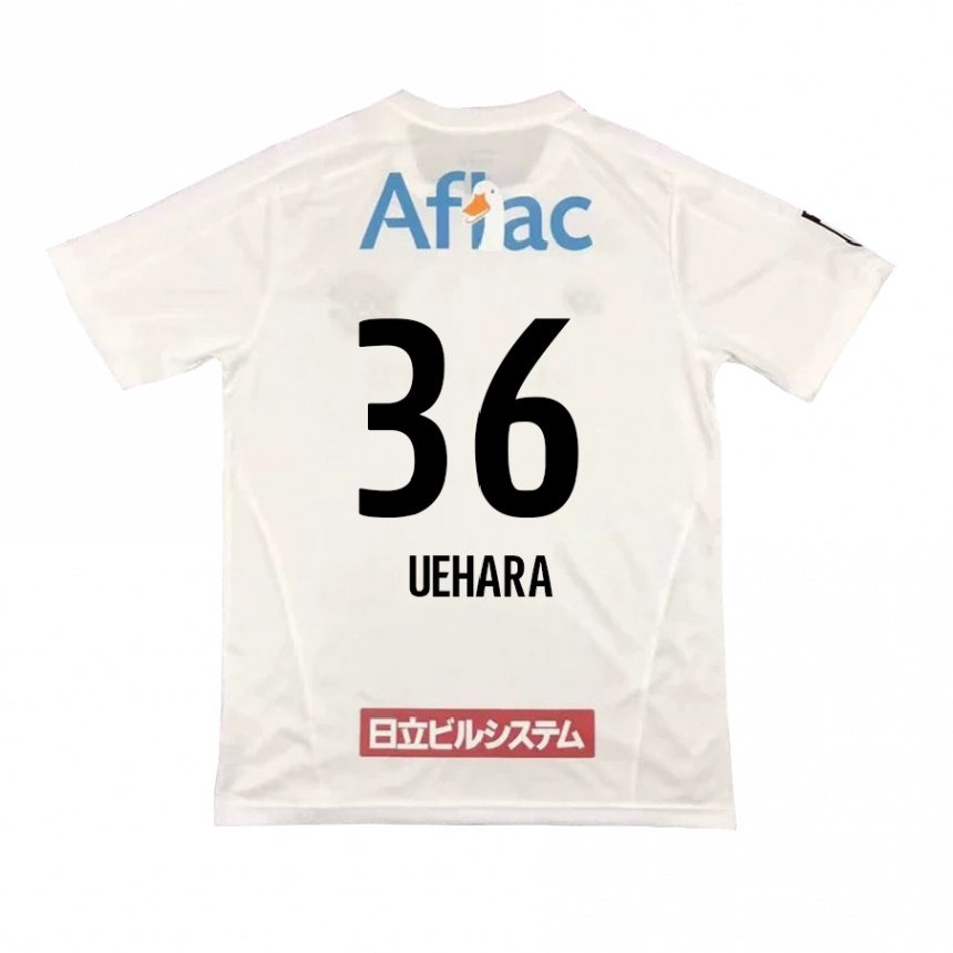 Vyrai Reo Uehara #36 Balta Juoda Išvykos Marškinėliai 2024/25 T-Shirt