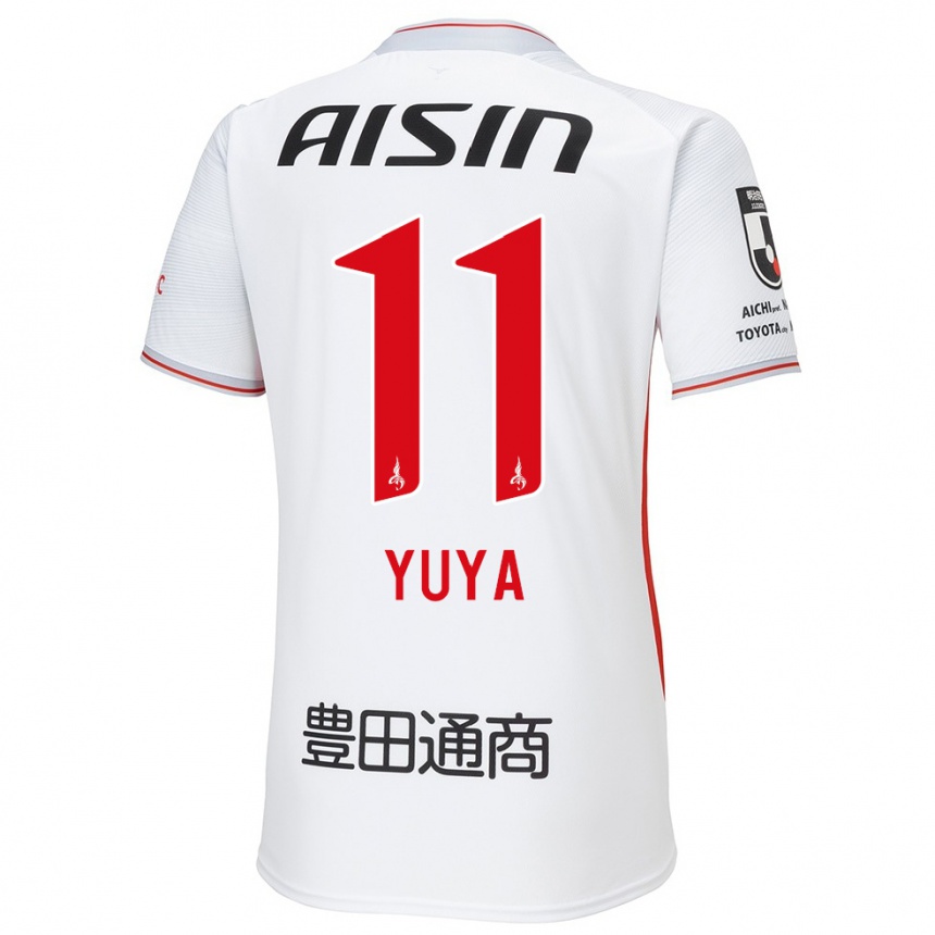 Vyrai Yuya Yamagishi #11 Balta Geltona Raudona Išvykos Marškinėliai 2024/25 T-Shirt