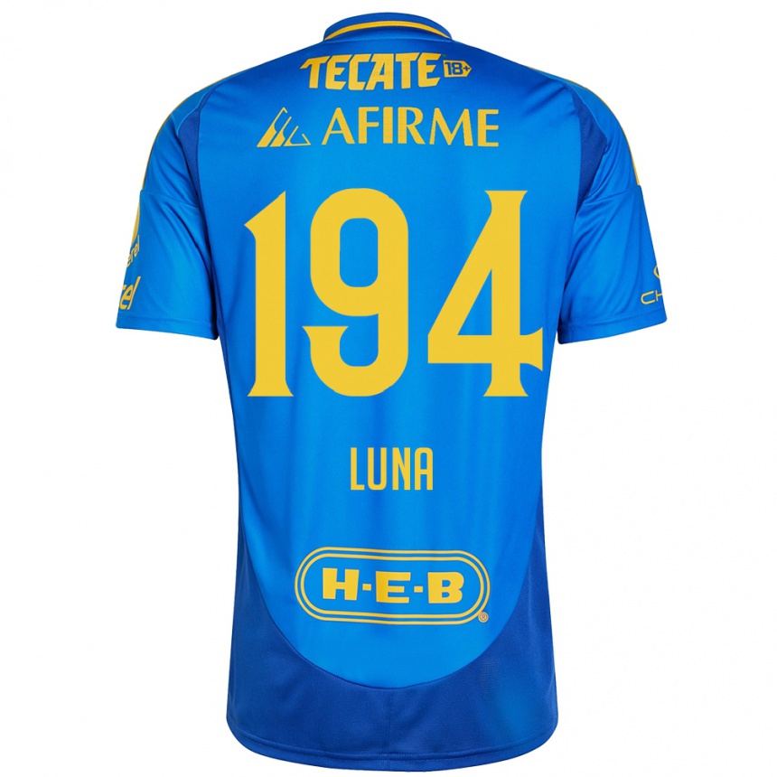 Vyrai Juan Luna #194 Mėlyna Geltona Išvykos Marškinėliai 2024/25 T-Shirt