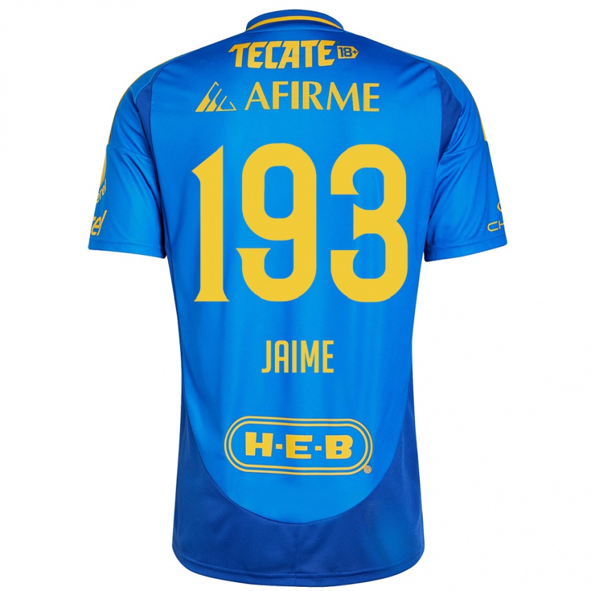 Vyrai Kenneth Jaime #193 Mėlyna Geltona Išvykos Marškinėliai 2024/25 T-Shirt