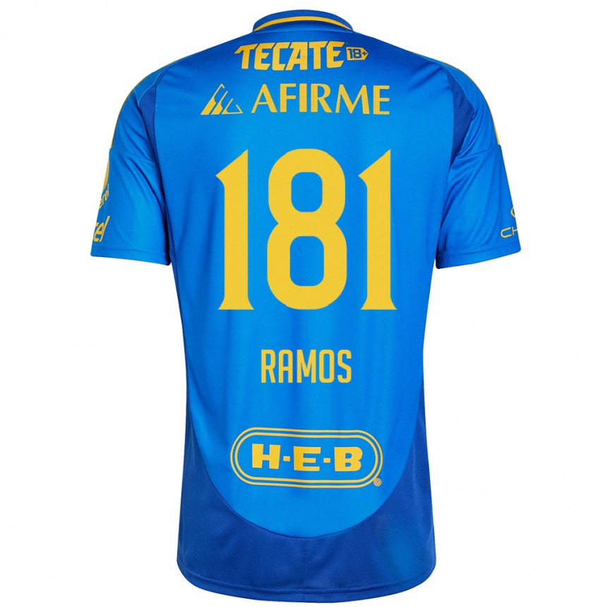 Vyrai Anthony Ramos #181 Mėlyna Geltona Išvykos Marškinėliai 2024/25 T-Shirt