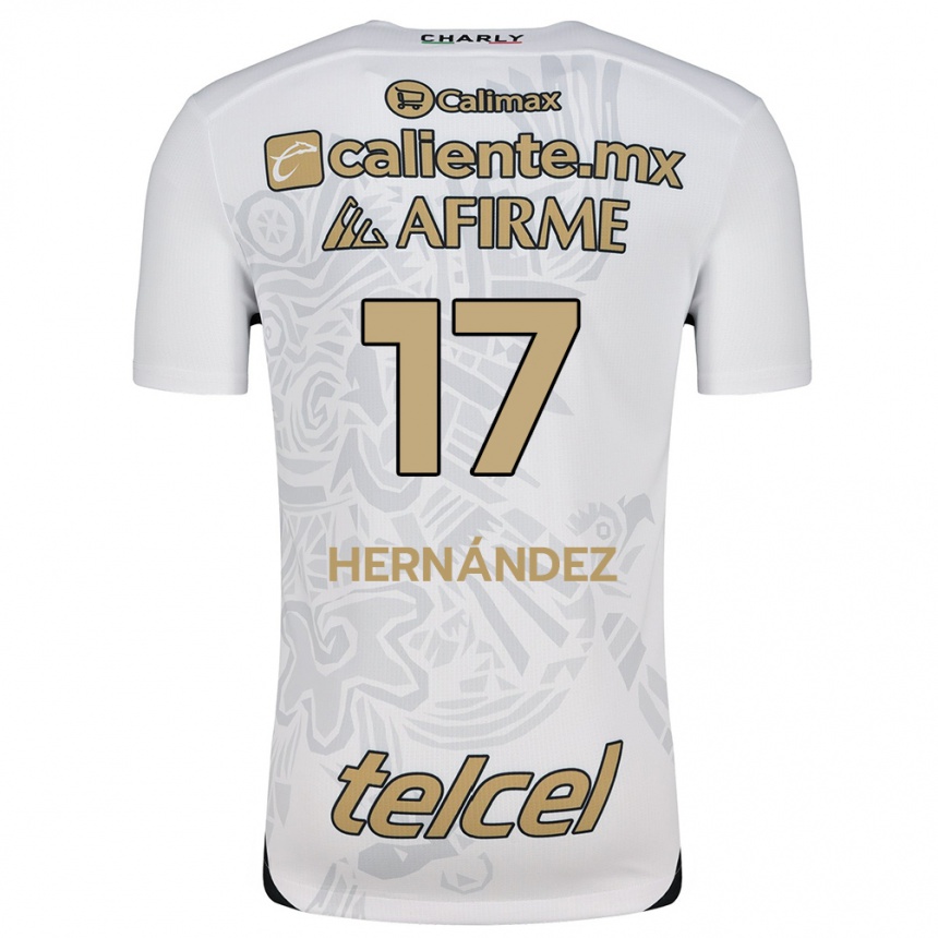 Vyrai Rubén Hernández #17 Balta Juoda Išvykos Marškinėliai 2024/25 T-Shirt