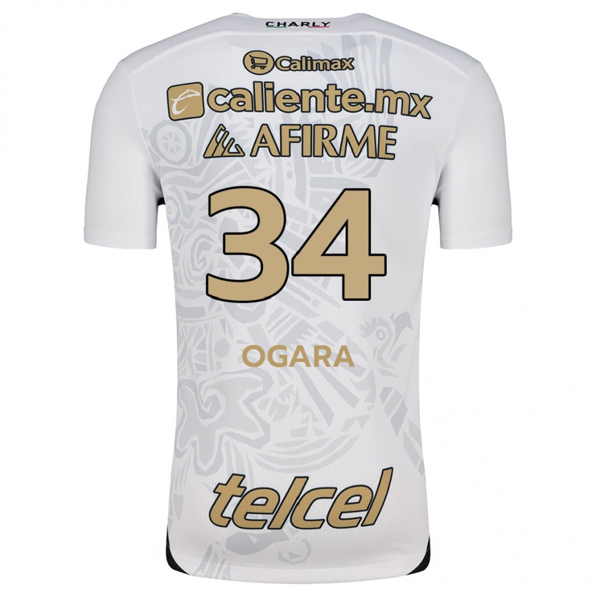 Vyrai Gerson Ogara #34 Balta Juoda Išvykos Marškinėliai 2024/25 T-Shirt