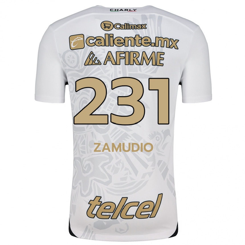 Vyrai Irwin Zamudio #231 Balta Juoda Išvykos Marškinėliai 2024/25 T-Shirt