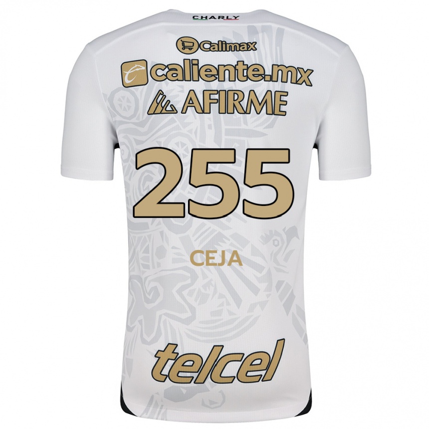 Vyrai Julio Ceja #255 Balta Juoda Išvykos Marškinėliai 2024/25 T-Shirt