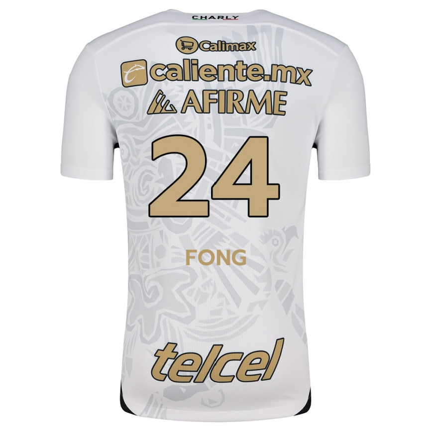 Vyrai Michel Fong #24 Balta Juoda Išvykos Marškinėliai 2024/25 T-Shirt